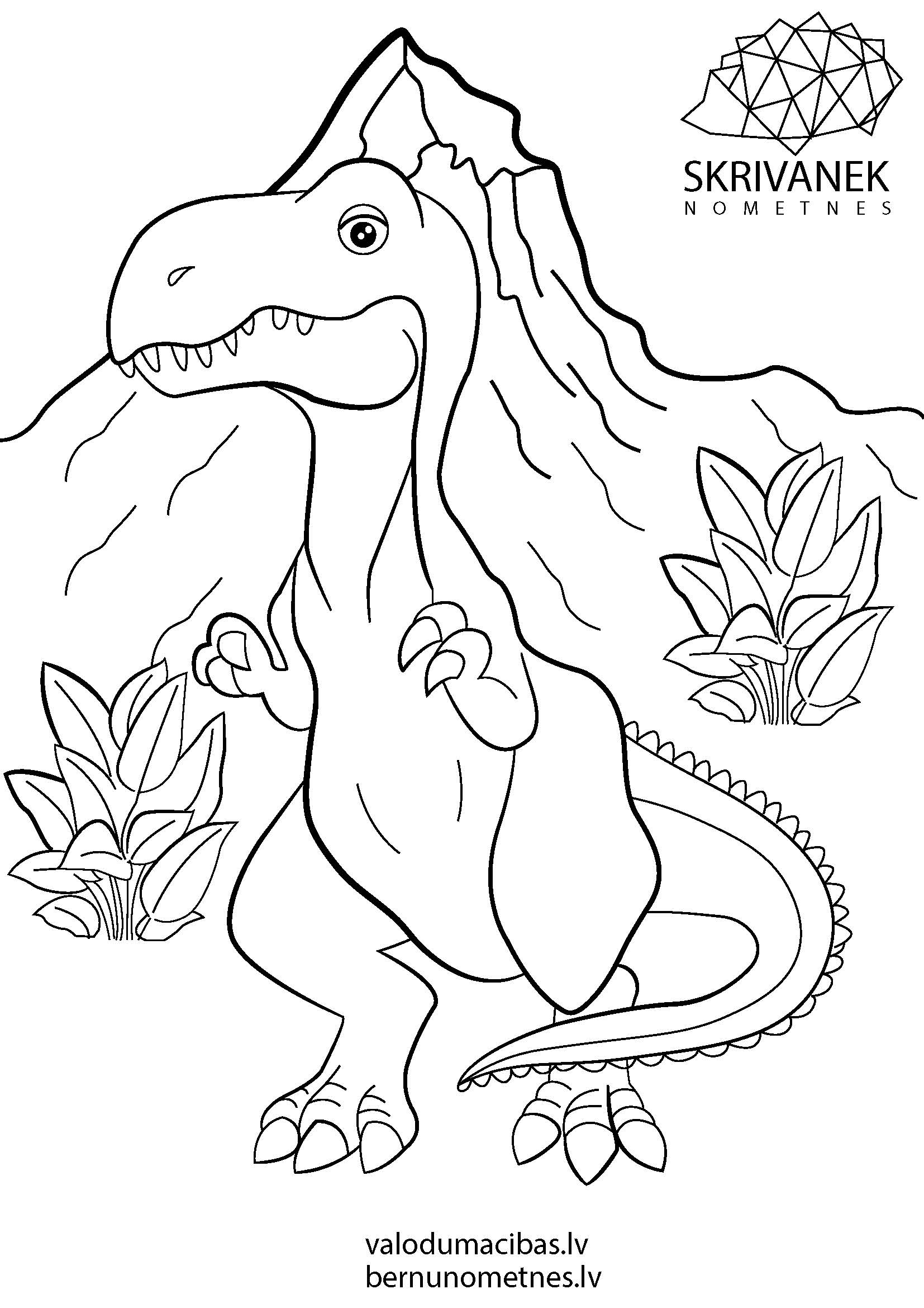 Skrivanek bezmaksas krāsojamās lapas bērniem, Dinozaurs